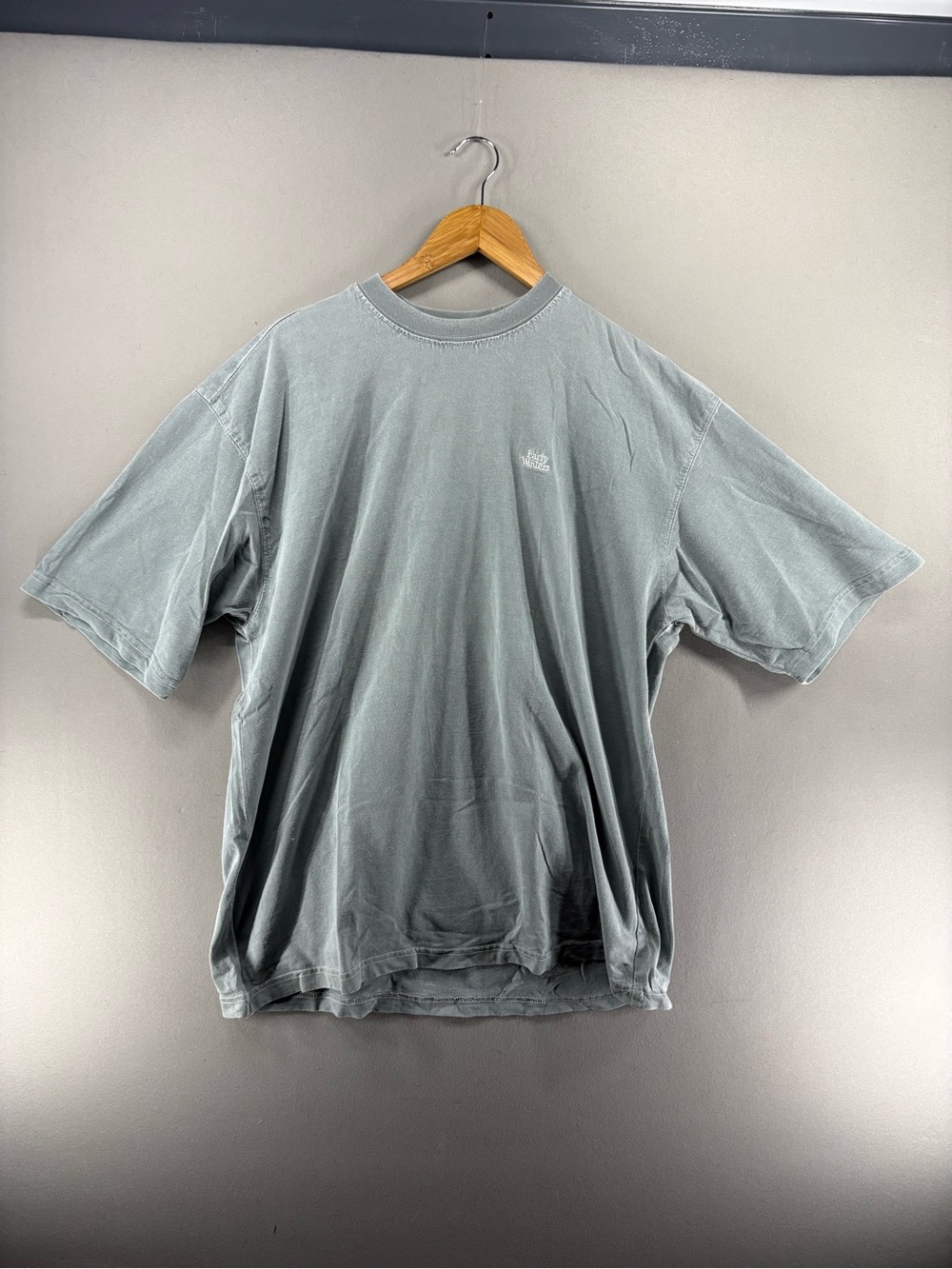 VTG Early Winters Men’s 100% Organic Cotton L/S Embroidered T-Shirt Gray/Green L